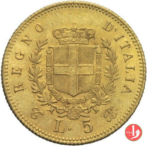 5 lire oro 1865 (Torino)