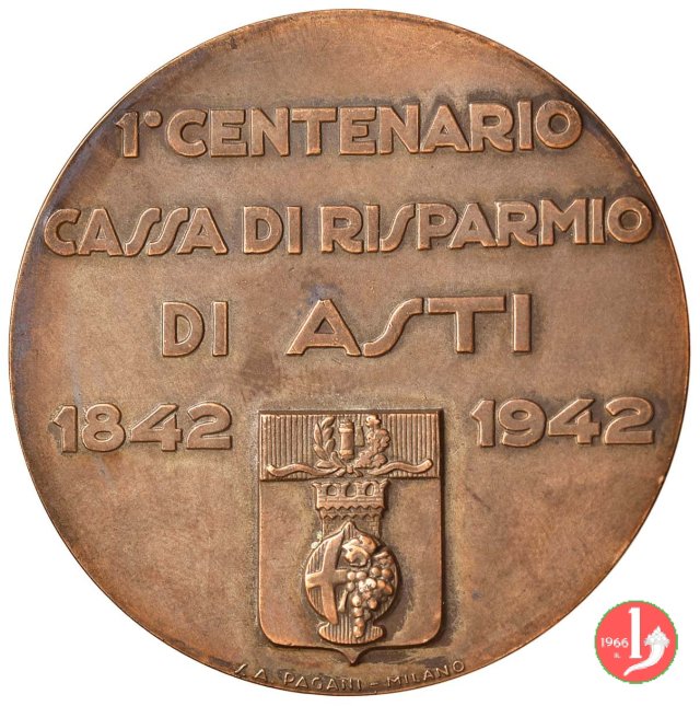 100° Cassa di Risparmio di Asti 1942 1942