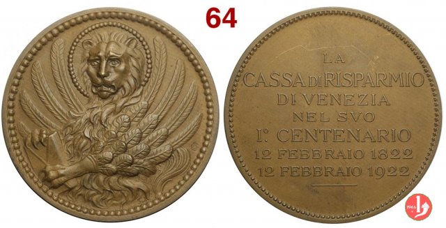 100° Cassa di Risparmio di Venezia 1922 1922