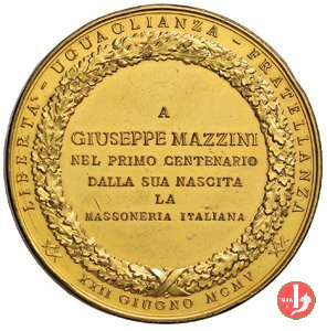 100° Giuseppe Mazzini - La Massoneria 1905 1905