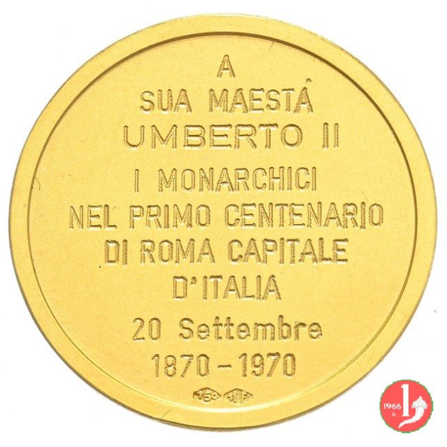 100° Roma Capitale d'Italia 1970 1970