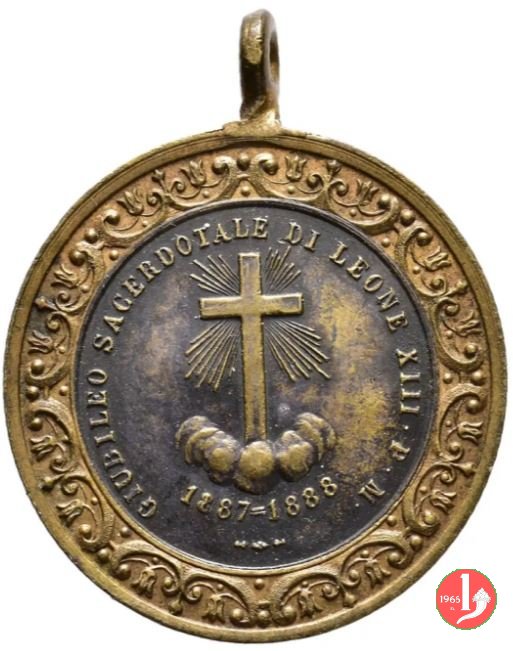 137-Giubileo Sacerdotale - Croce 38mm 1887