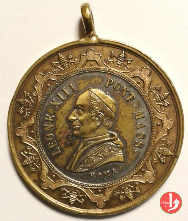 16-Giubileo Sacerdotale - Croce 38mm 1887