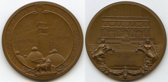 1912 Ricostruzione Campanile di S. Marco 1912