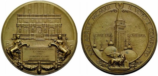 1912 Ricostruzione Campanile di S. Marco 1912