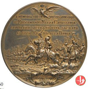 200° Annivers. Reggimento Nizza Cavalleria 1890 -UdS XXX-28 1890