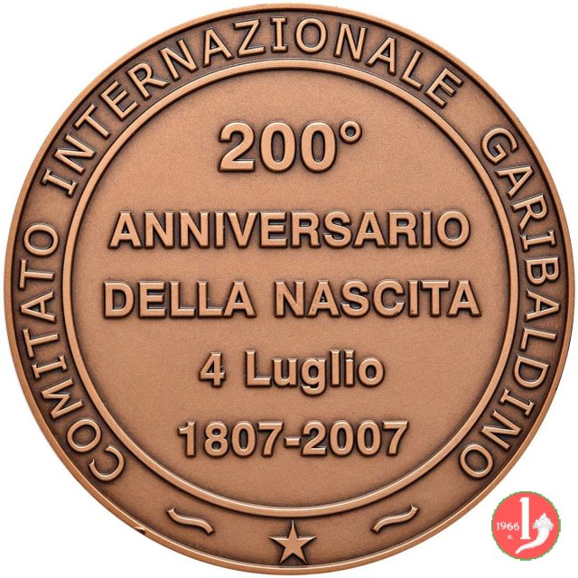 200° della Nascita di Garibaldi 2007 2007