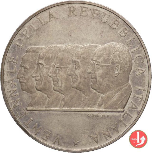 20° della Repubblica 1966 1966