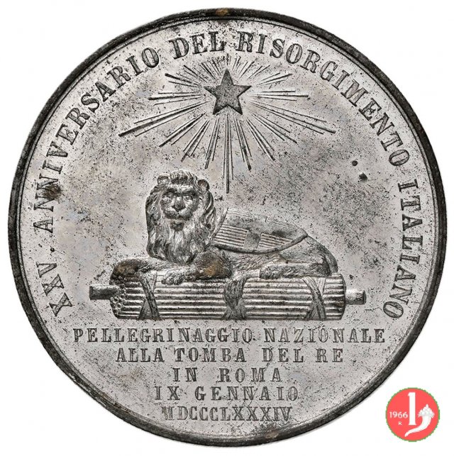 25° Risorgimento Italiano 1884 -Sa146 1884