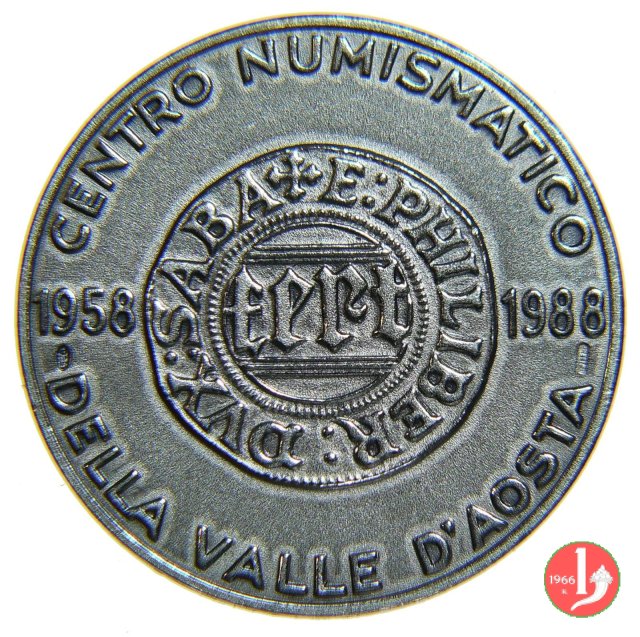 30° Centro Numismatico Valdostano 1988 1988