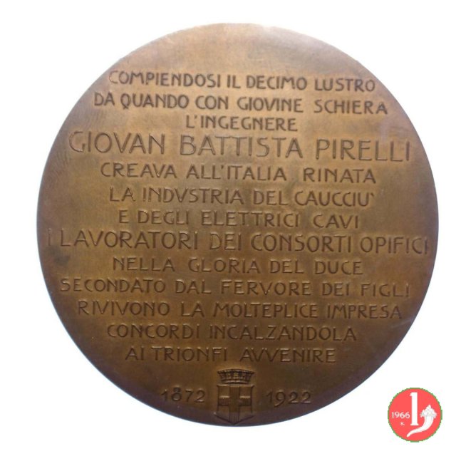 50° Giovan Battista Pirelli 1922 1922