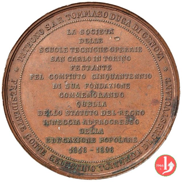 50° Scuole Tecniche Operaie 1898 1898