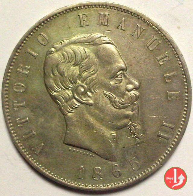 5 lire o scudo 1865 (Napoli)