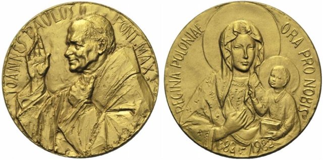 600° Jasna Gora-Regina Poloniae 44mm 1982