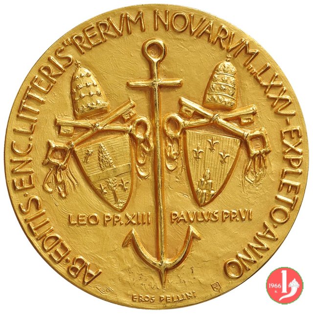 75° Enciclica Rerum Novarum 44mm -C59 1966