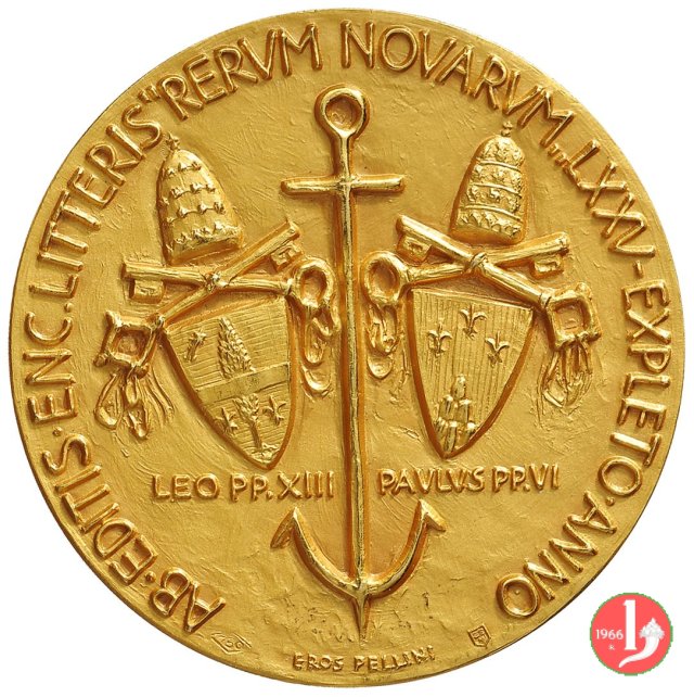 75° Enciclica Rerum Novarum 44mm -C59 1966