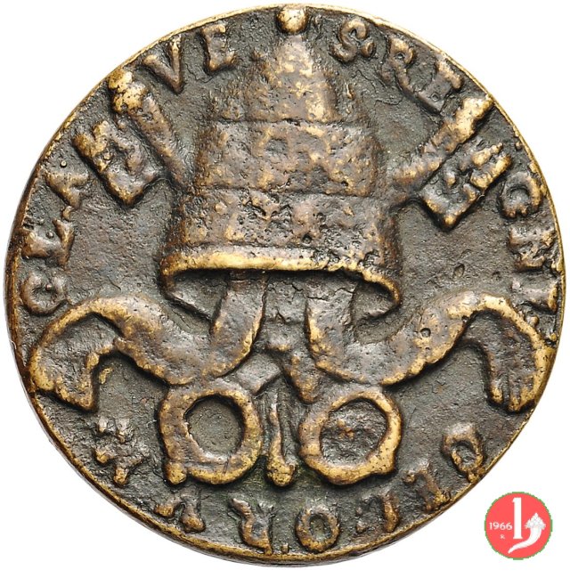 8- Di restituzione Triregno su chiavi A 1590