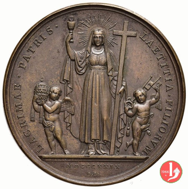 A. I - Elezione al pontificato -Be4 1829 (Roma)