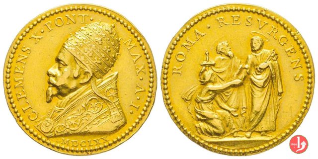 A . I -Elezione al pontificato -M6 1670 (Roma)