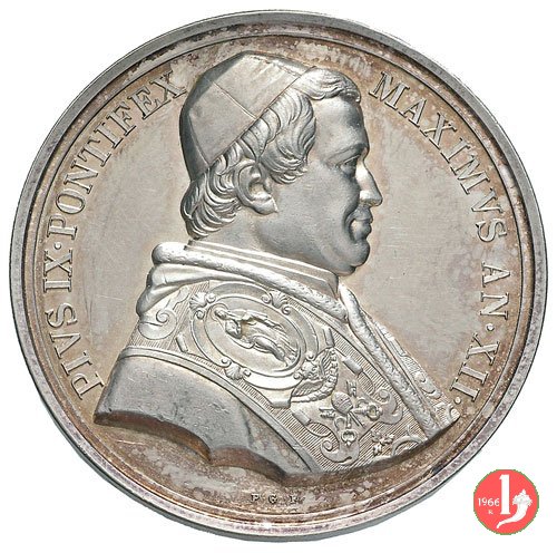 A. XII -Prima ferrovia Pontificia 1857 (Roma)