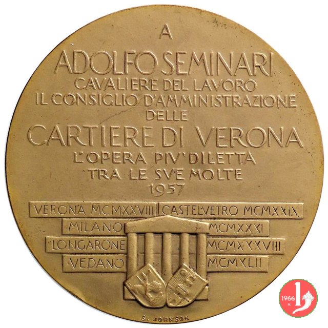 Adolfo Seminari - Cartiere di Verona 1957 1957