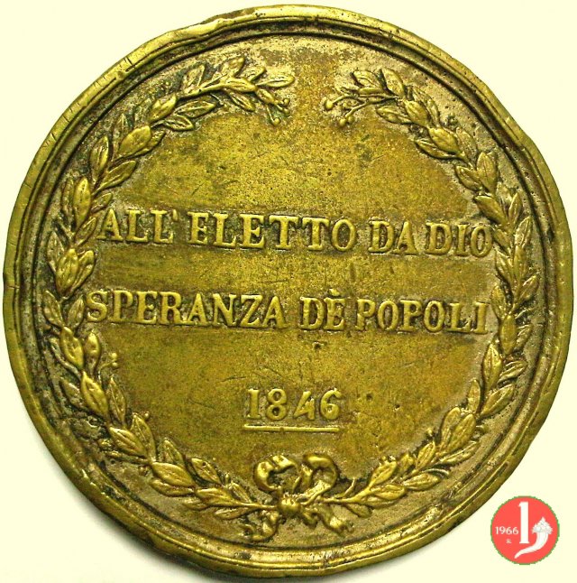 All'Eletto da Dio speranza de' Popoli -B27 1846