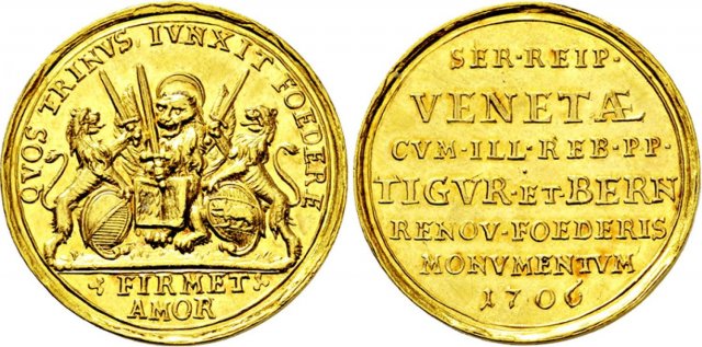 Alleanza con Berna e Zurigo 1706 -V1346 1706 (Zurigo)