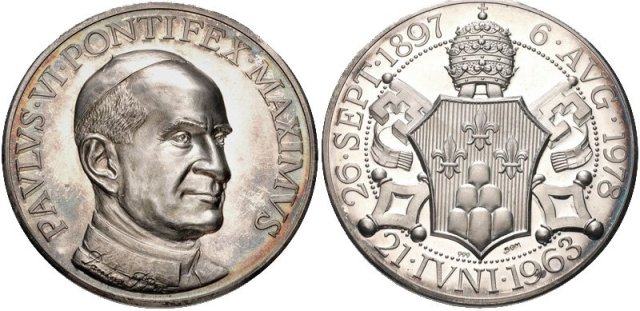 A ricordo del Pontificato- Stemma 50mm 1978