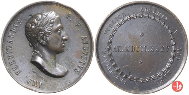 Ascesa al Trono di Ferdinando I 1835 -T227 1835 (Milano)