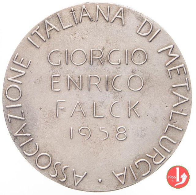 Associazione Italiana di Metallurgia - Giorgio Enrico Falk 1958 1958