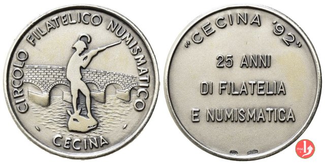 CFN Cecina - 50° Circolo Filatelico Numismatico 1992 1992