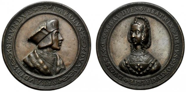 Carlo II e Beatrice d' Aviz 1530