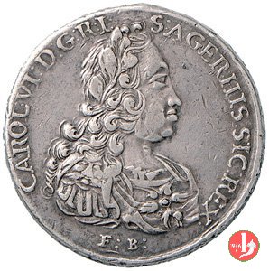 Carlo III d'Asburgo re di Sicilia 1730 1730