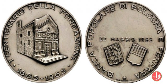 Centenario Banca Popolare di Bologna 1965 1965