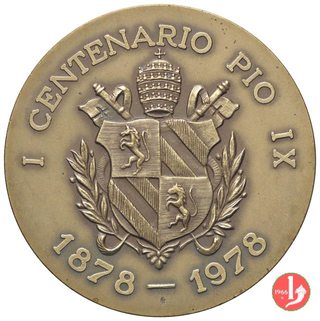 Centenario della Morte di Pio IX 1978 1978