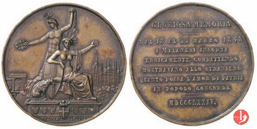 Commemorativa delle Cinque Giornate 1874 1874