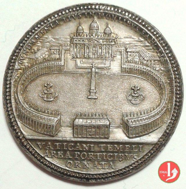 Completamento colonnato di P.za S. Pietro var 1666 (Roma)