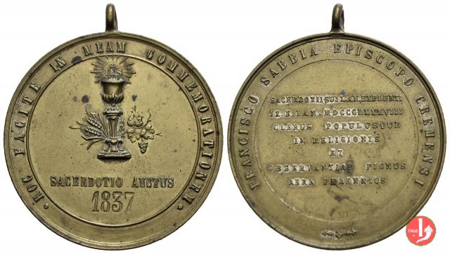 Crema - 50° Sacerdozio di Francesco Sabbia 1888 1888