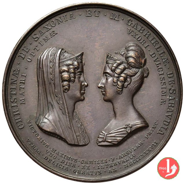 Cristina di Sassonia e Maria Gabriella 1837