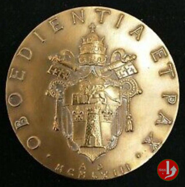 Elezione al Pontificato - Oboedientia et Pax 80mm -Mo2 1958