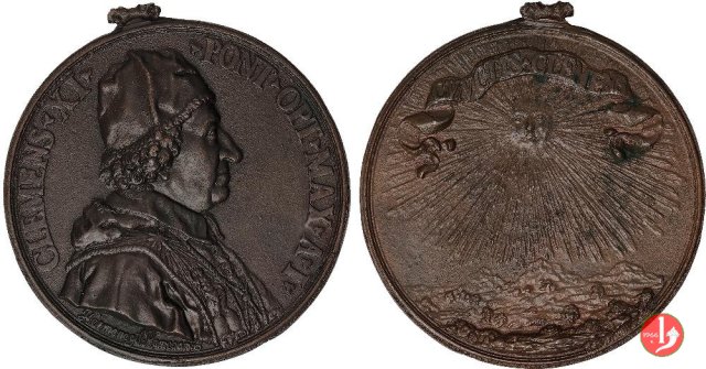 Elezione al pontificato -Sole -M12 1700