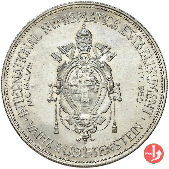 Esp. Num. Inter. Liechestein -Mo52 1958 (Liechtenstein)