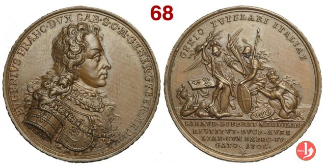 Eugenio di Savoia-1706 Milano 1706