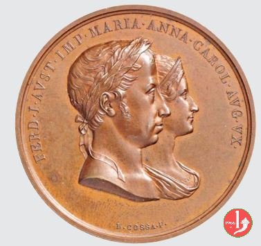 Ferdinando e Maria Anna Incoronazione 1838 -T264 1838 (Milano)