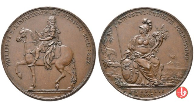 Filippo V di Spagna visita Napoli 1702 -S69 1702
