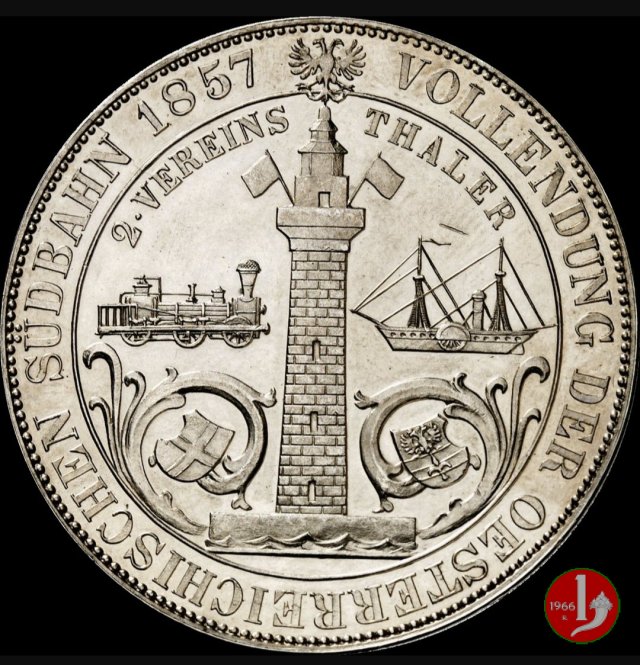 Francesco Giuseppe - Ferrovia Meridionale 1857 -Ci22 1857 (Vienna)