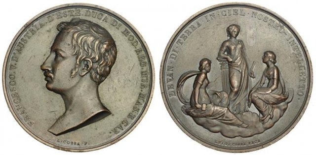 Francesco V - Accademia Belle Arti 1852 -B263 1852 (Milano)