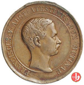 Francesco V - medaglia dell'emigrazione 1863 -B266 1863 (Vienna)