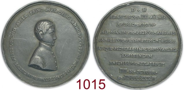 Francesco colonnello Battaglione di Linea 1833 -B256 1833