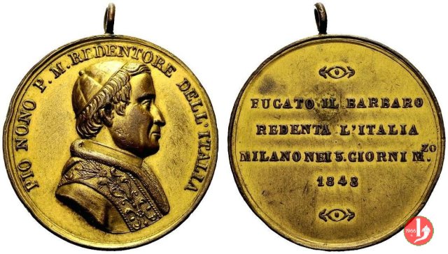 Fugato il barbaro, Redenta l'Italia -B24 1848